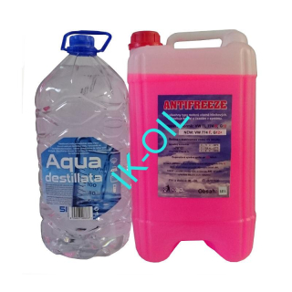 Happy Car Antifreeze G12+, 10l + Destilovaná voda, 5l